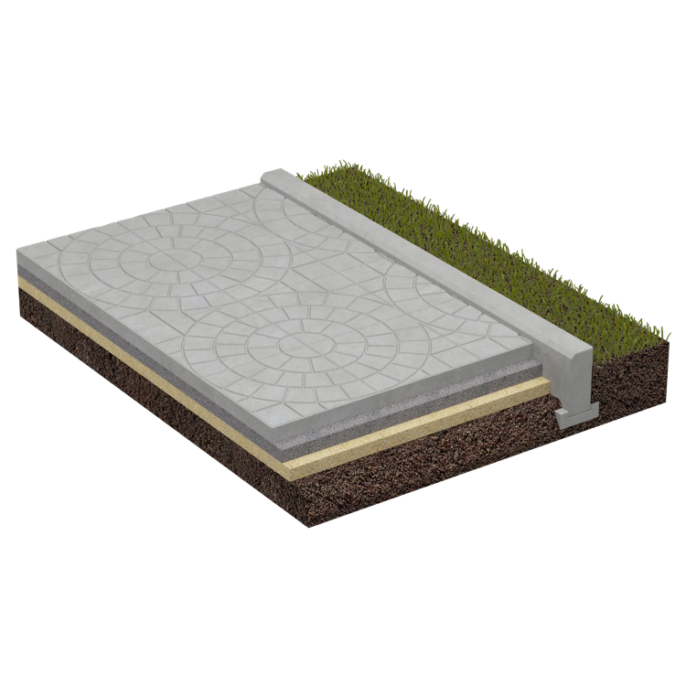 Мощение захоронения тротуарной плиткой 60009