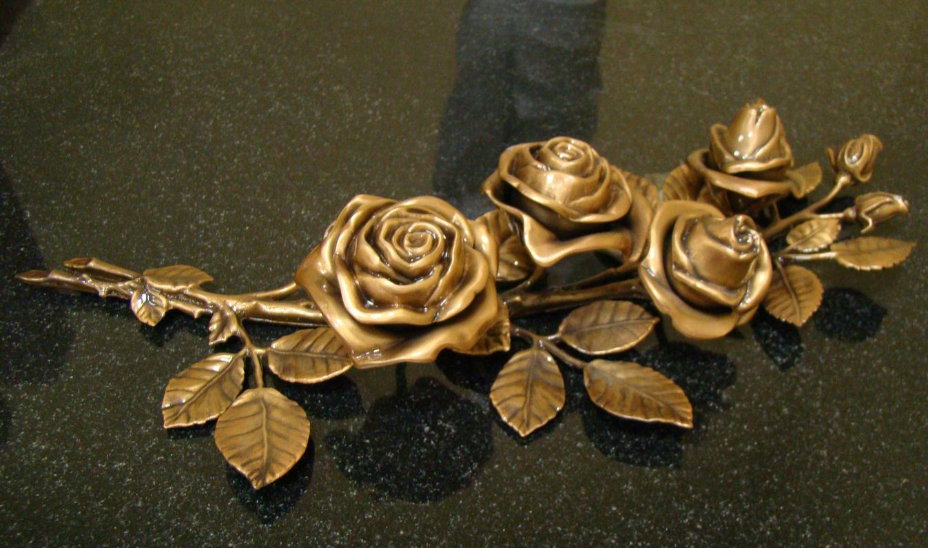 Розочка на памятник из бронзы 82049