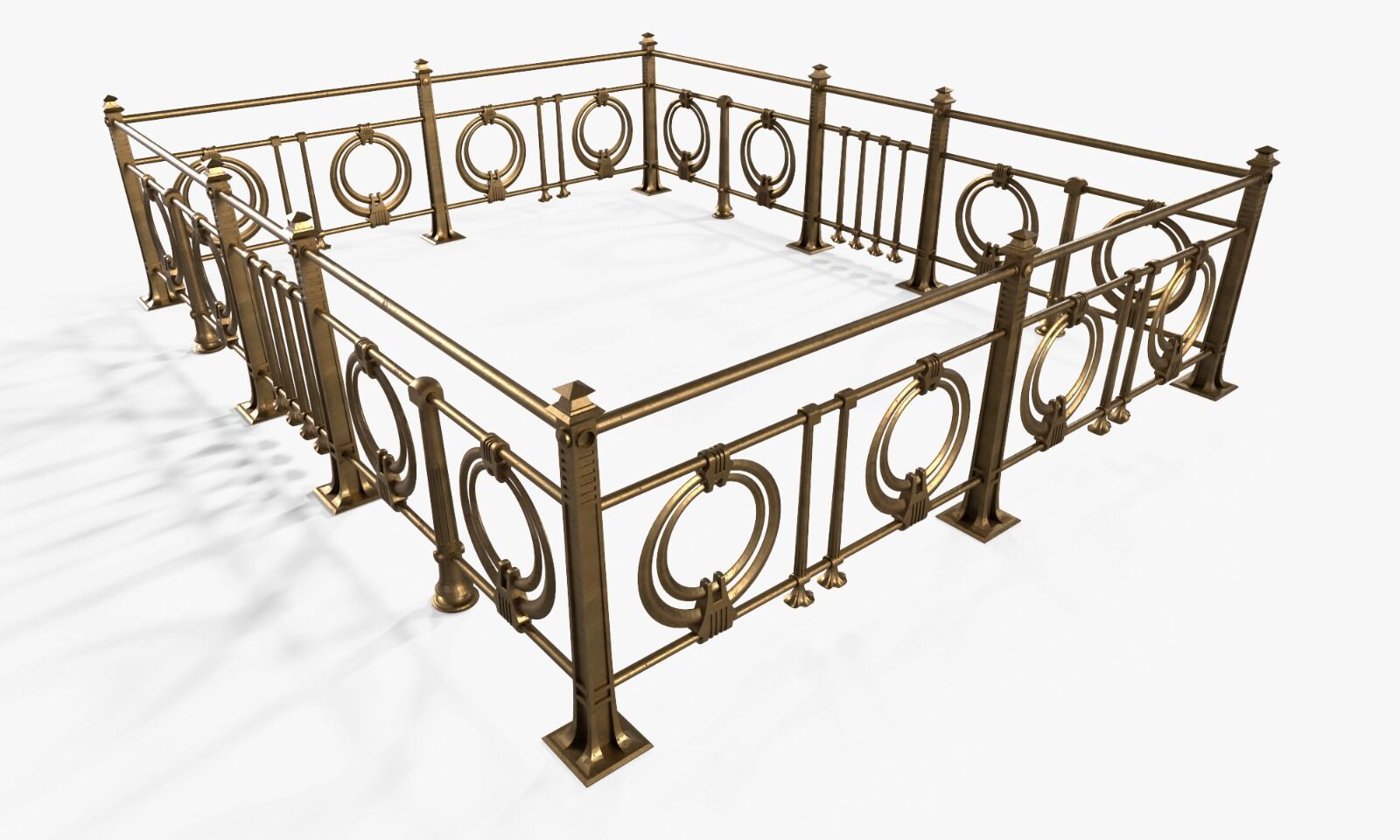 Ограда из чугуна на могилу 82928