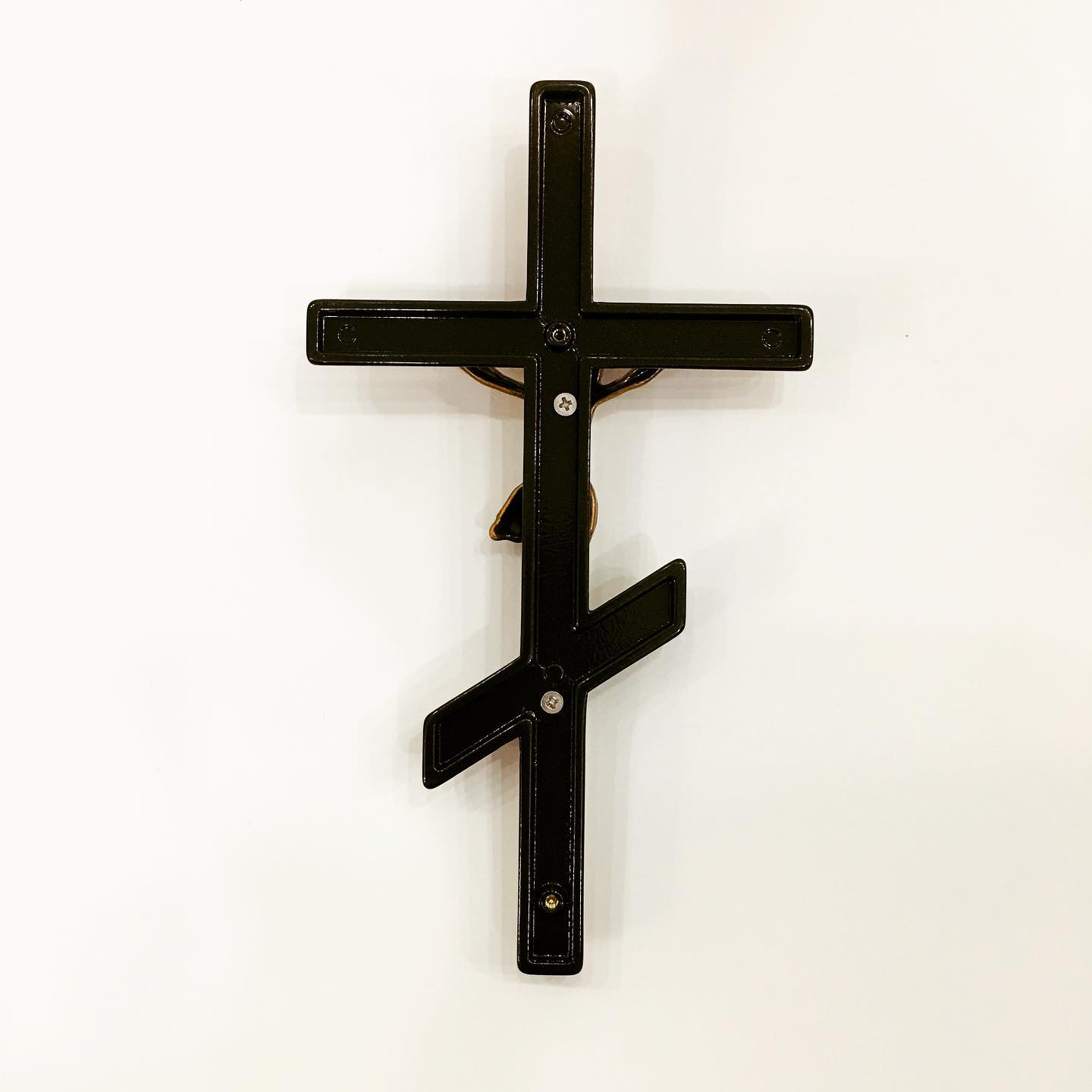 Крест из бронзы православный с распятием