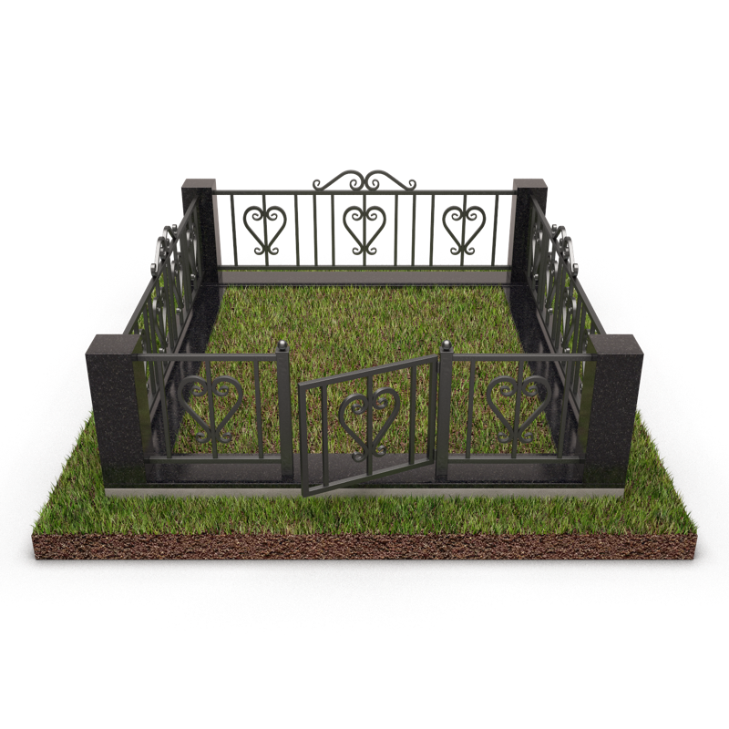 Ограда из гранита и мрамора 22160