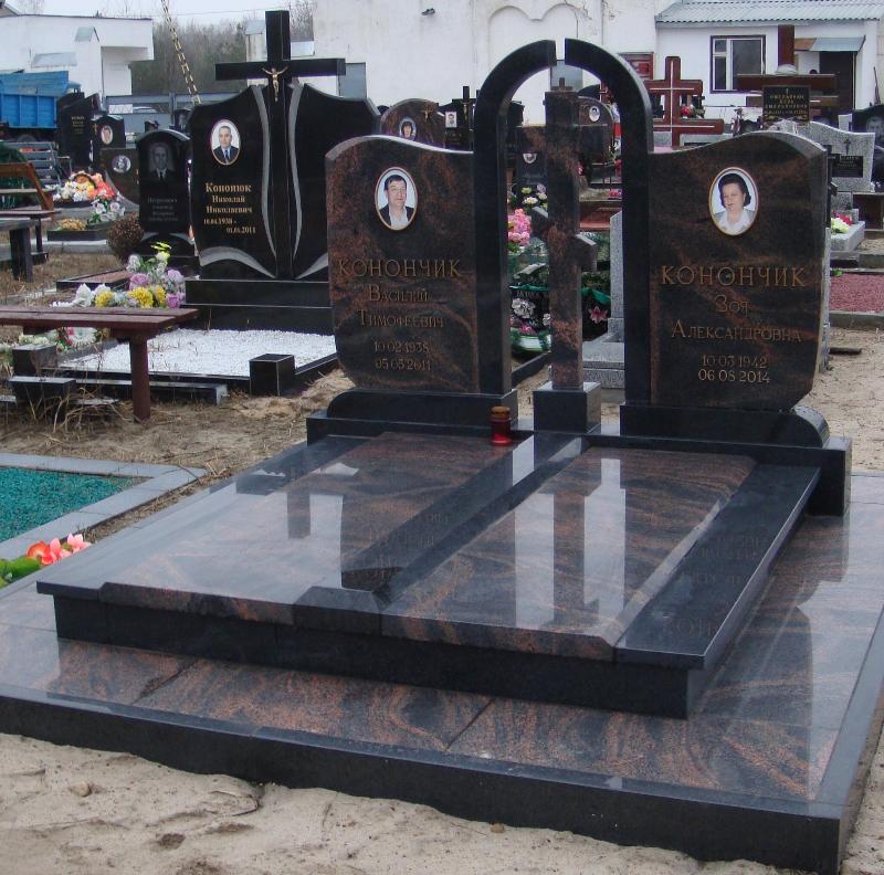 Рамка овальная бронзовая на памятник 82096