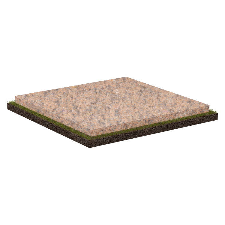 гранитная плитка на могилу красная