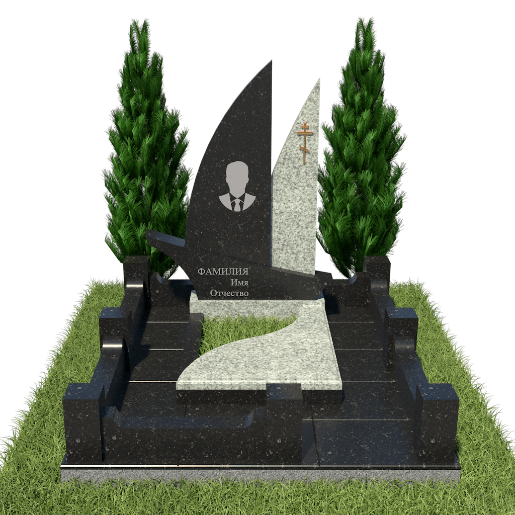 Составной комплекс на могилу парус 18894