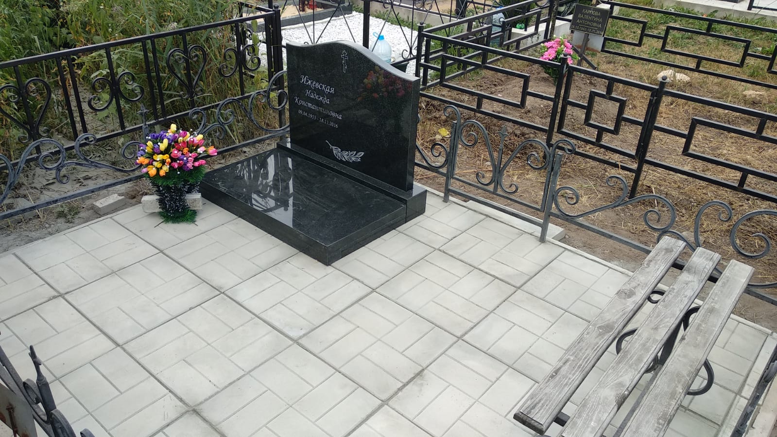 Тротуарная плитка для укладки на могилу 60001