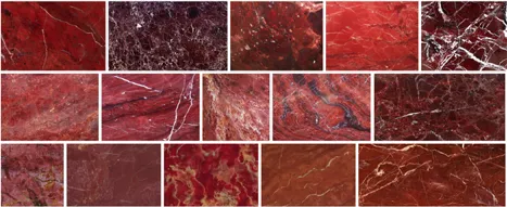 Цвета красного мрамора