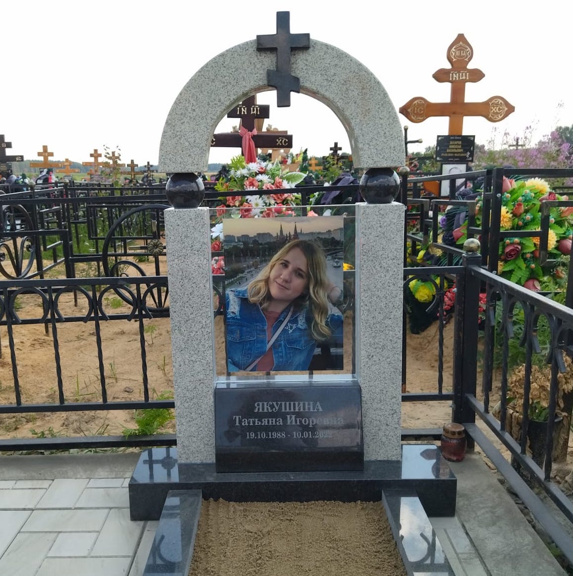 Стекло на памятник 92201