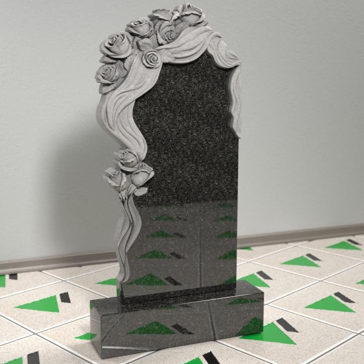 Памятник с розами и плащаницей