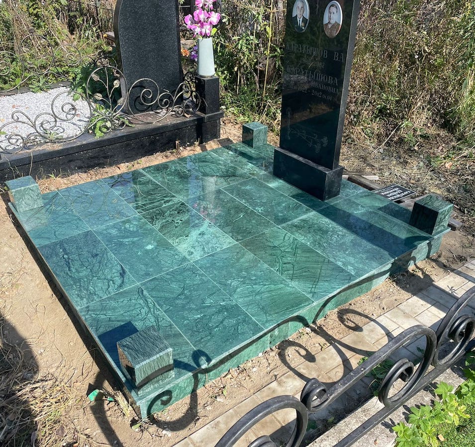 плитка из мрамора Верде Гватемала