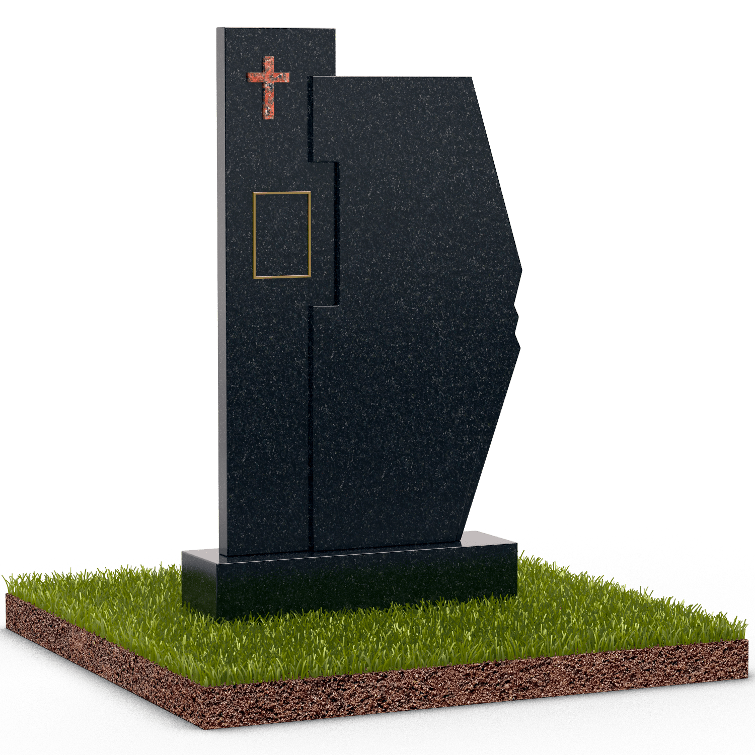 Комбинированный памятник "Щит" № 18561