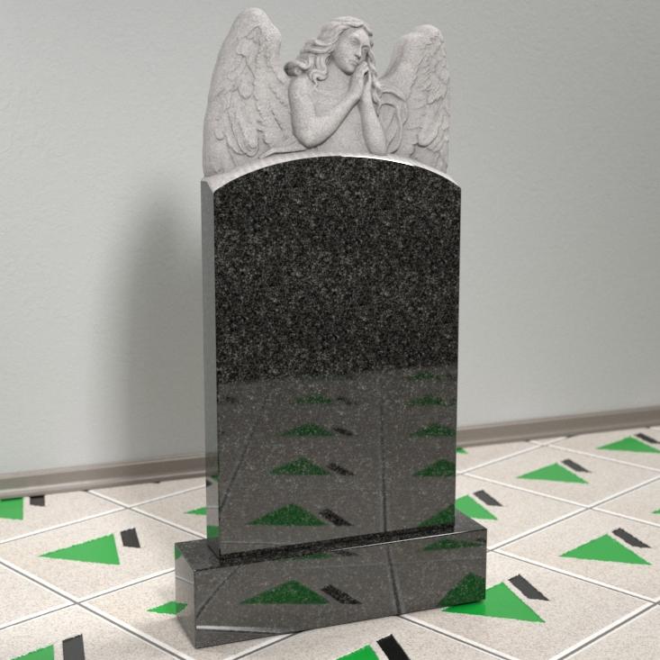 Памятник ангел с крыльями резной 14109