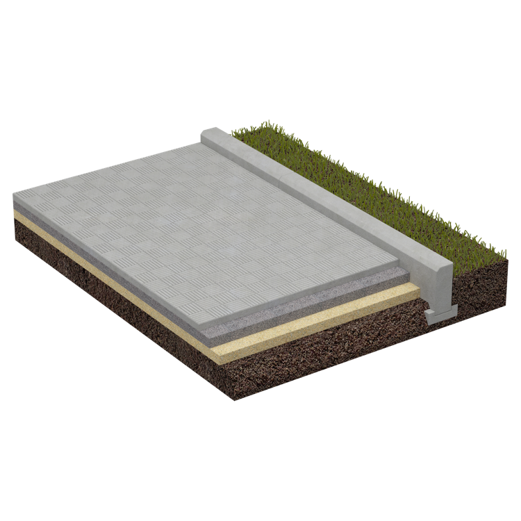 Мощение могилы тротуарной плиткой 60008