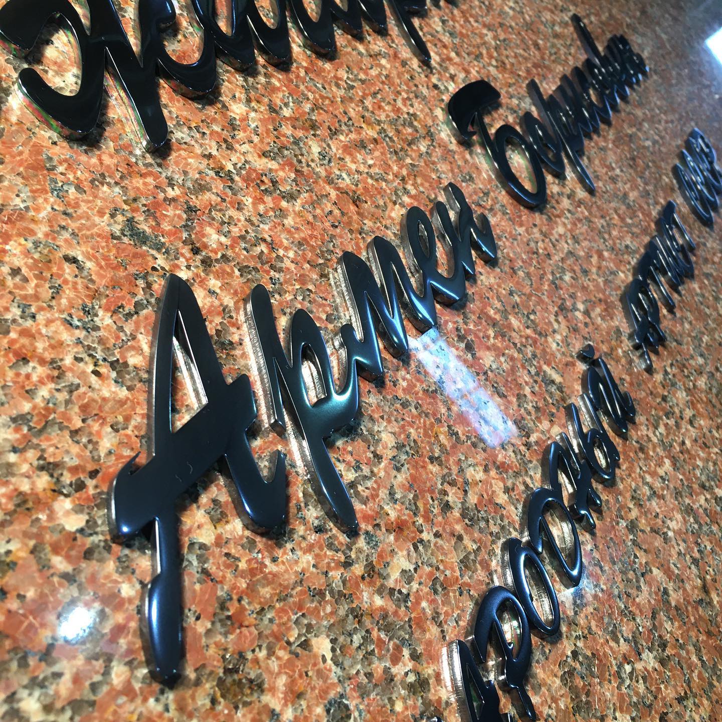 Накладные буквы графитовые 81926