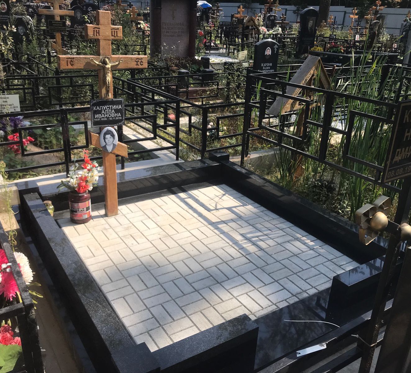 Тротуарная плитка для укладки на могилу 60001