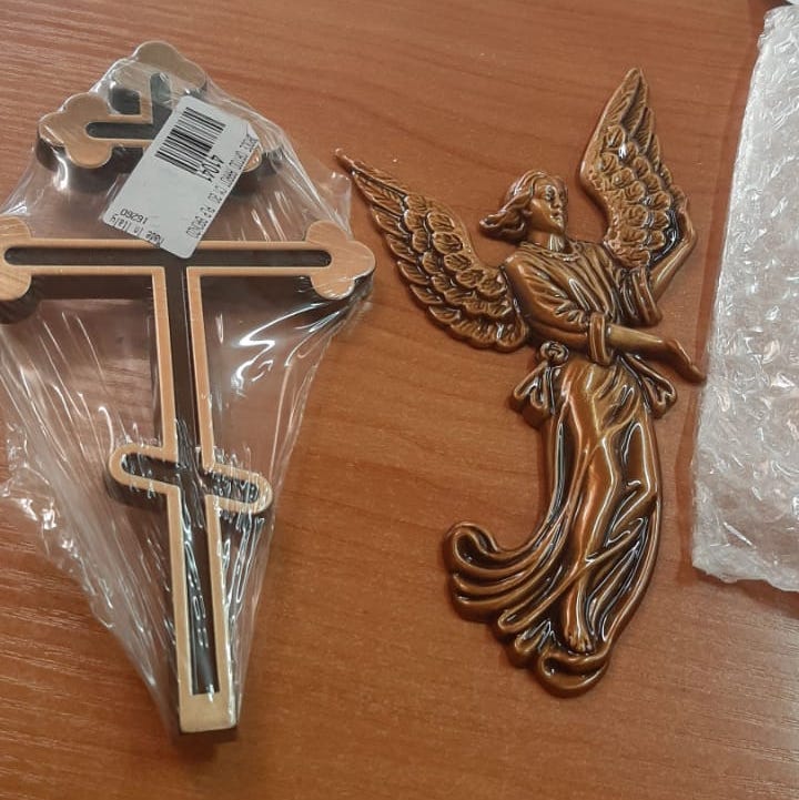 Ангелок из бронзы на памятник 82012