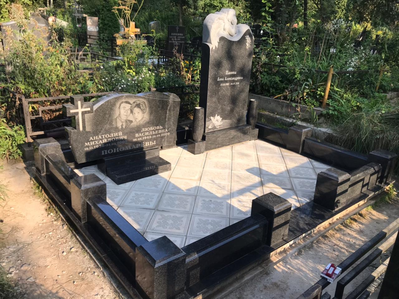 Тротуарная плитка клевер на могилу 60017