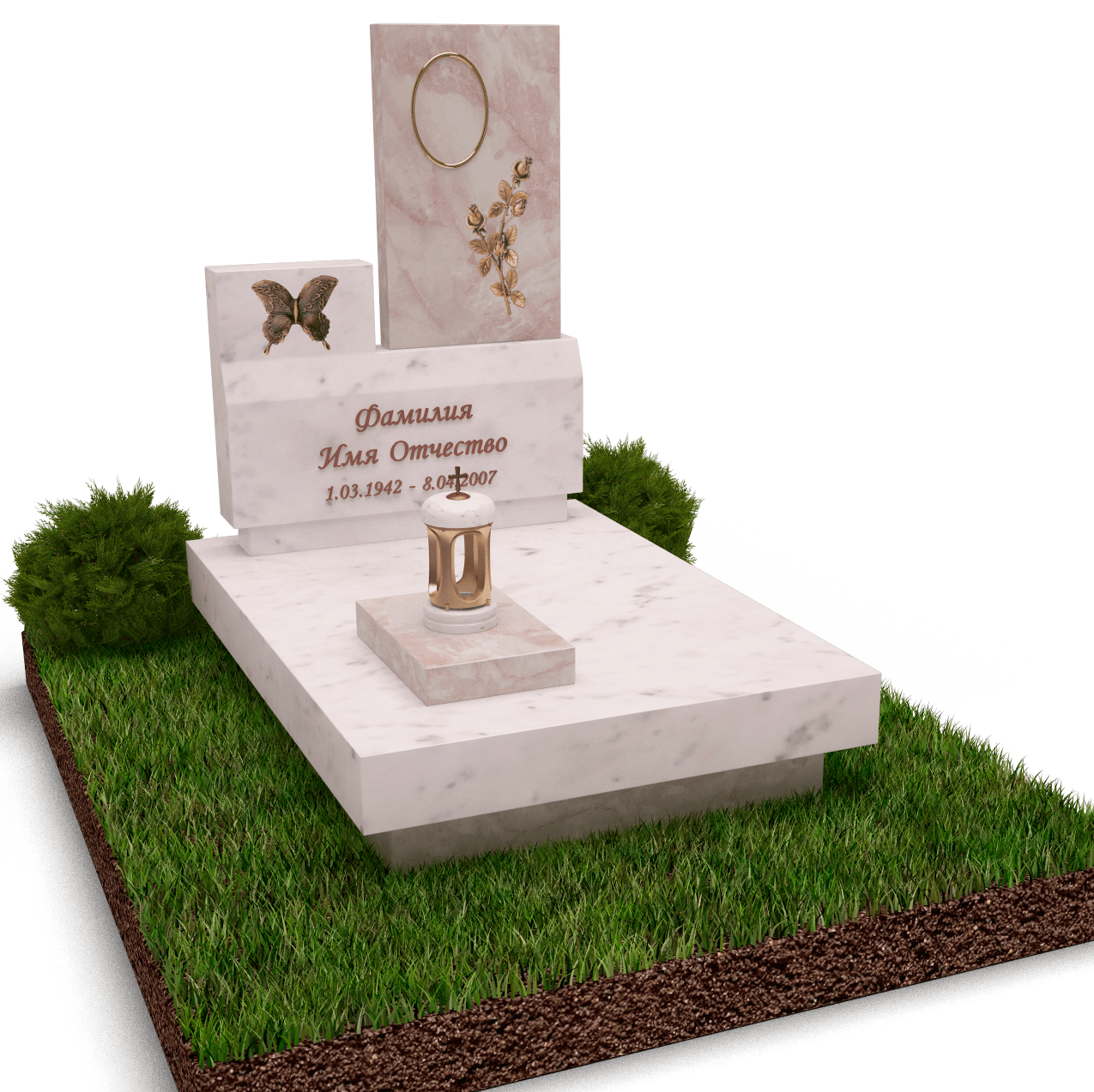 Мемориальный комплекс из мрамора № 18876