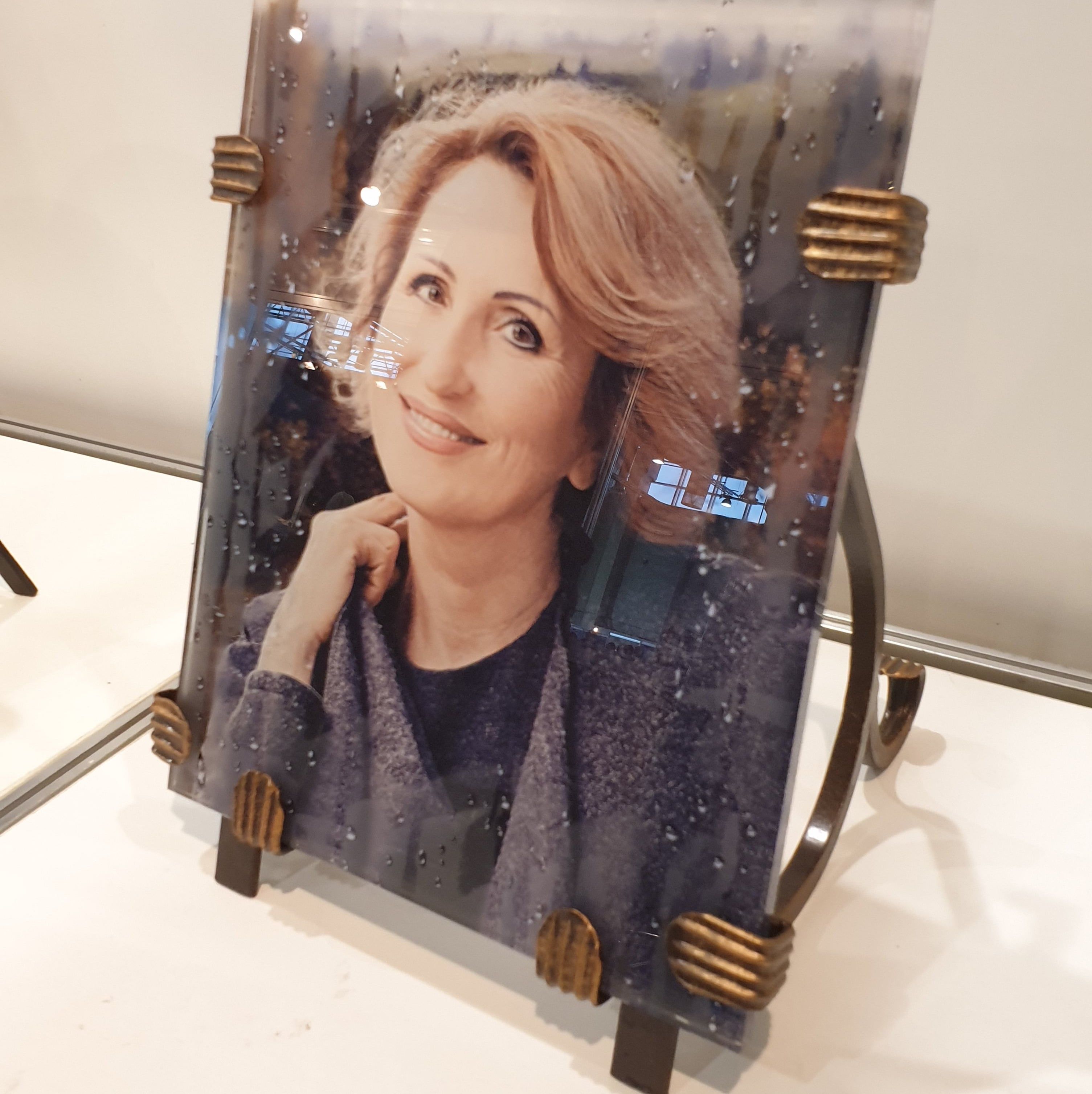 Подставка под керамику на памятник из стали 92304