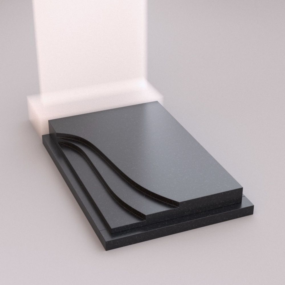 Цветник с перьями на могилу 81046