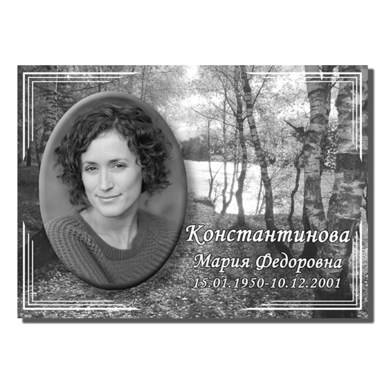 Портрет на металле с фоном 91878