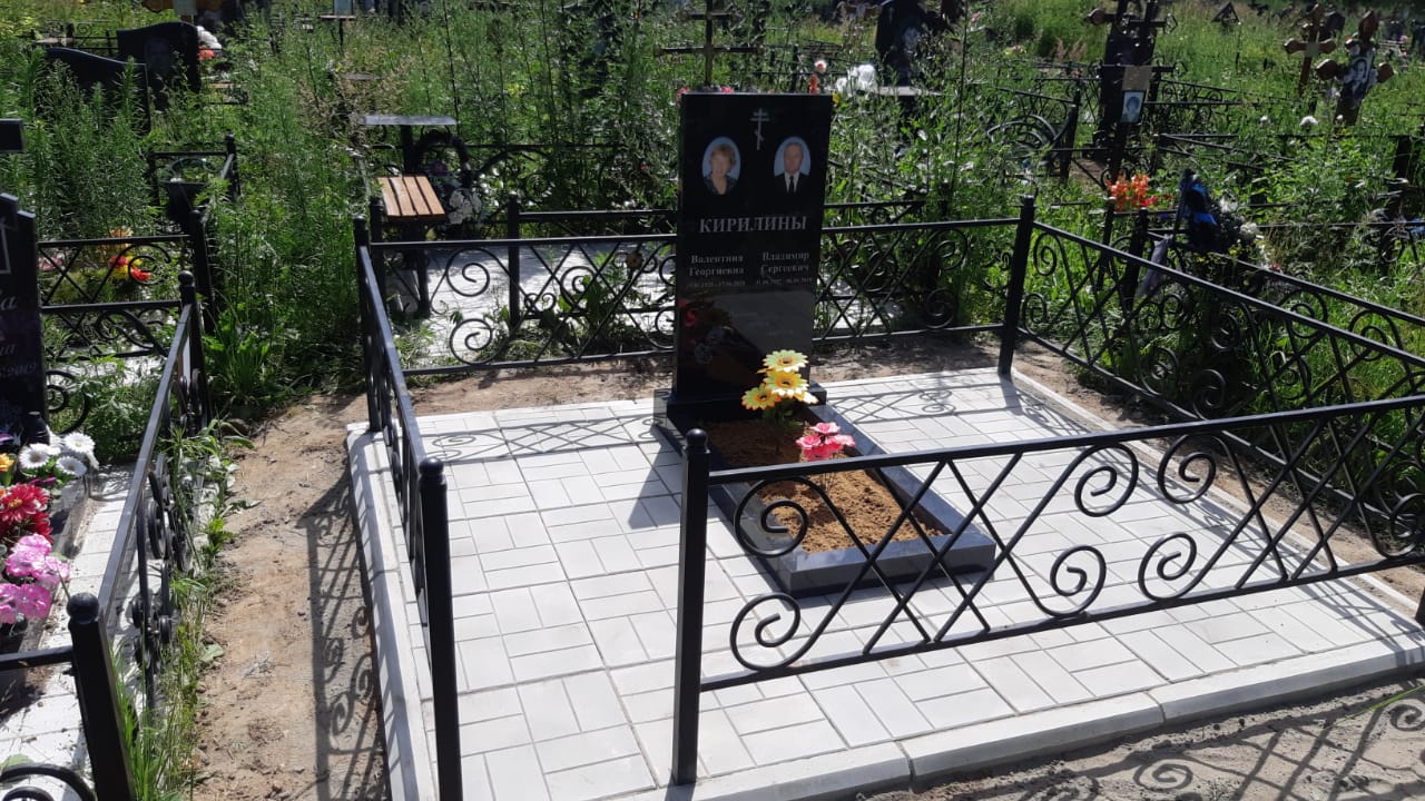 Тротуарный бордюр на могилу 60101