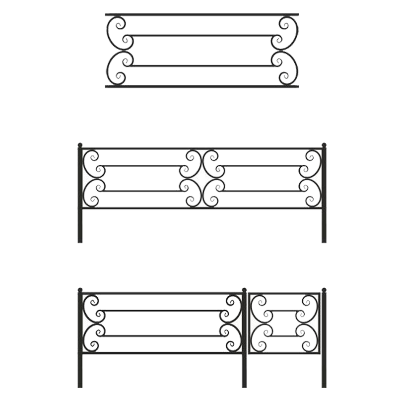 Cварная ограда 30006