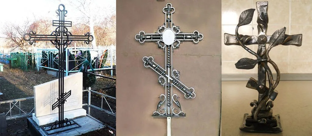 Кованые кресты на могилу