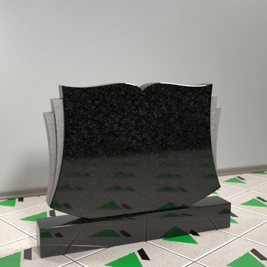 Горизонтальный памятник в форме книги