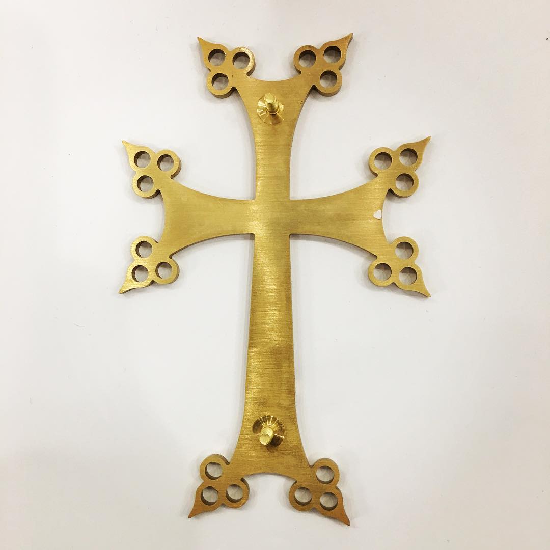 Крест католический из латуни 82194