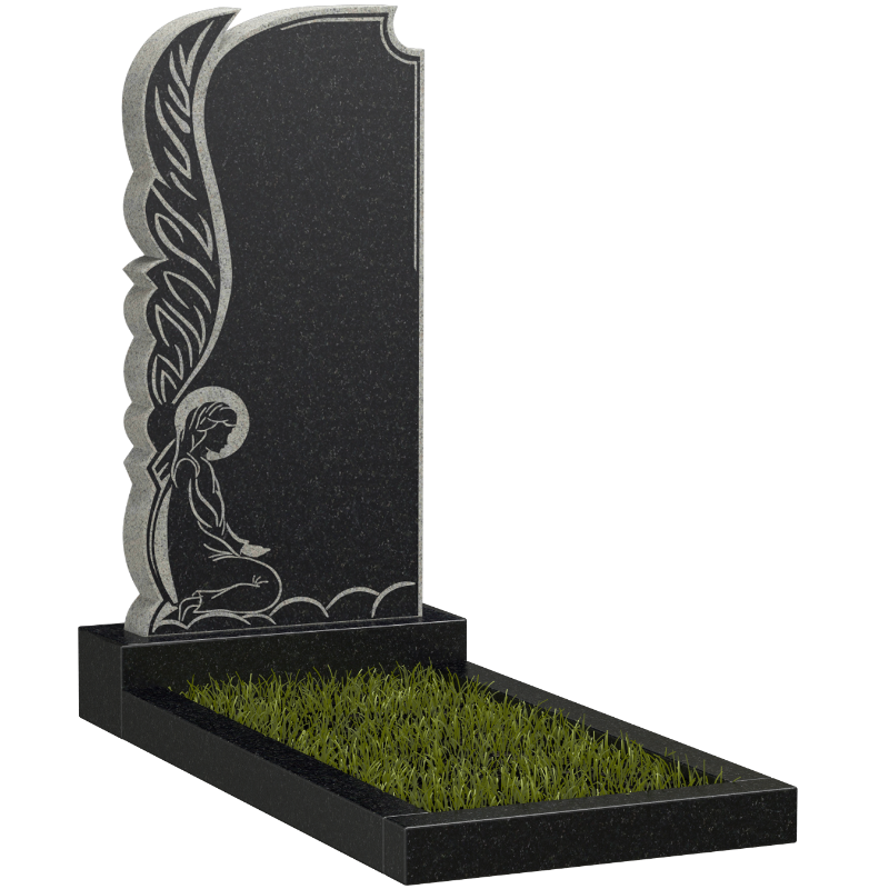 Памятник с ангелом скорбящим