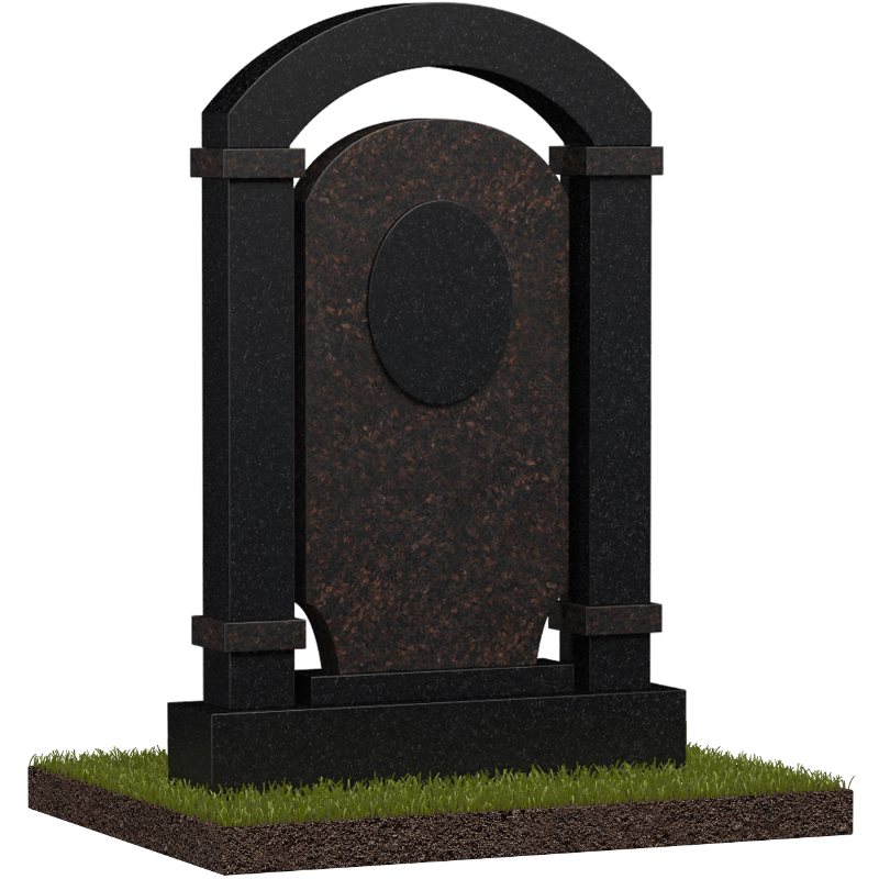 Комбинированный памятник аркой на могилу № 18623