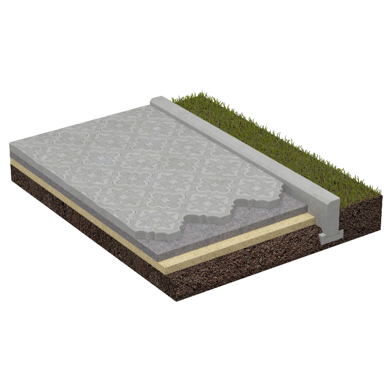 Тротуарная плитка для благоустройства захоронения 60006