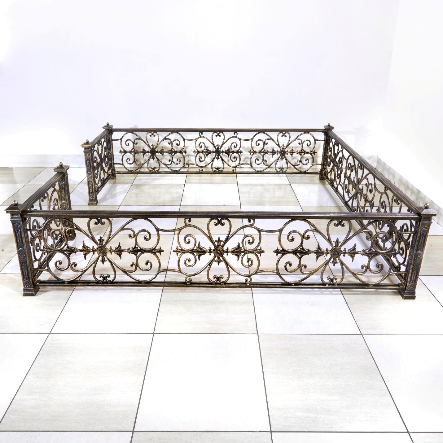 Ограда из чугуна на могилу 82926