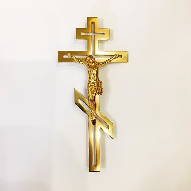 Крест из нержавеющей стали на памятник 82155