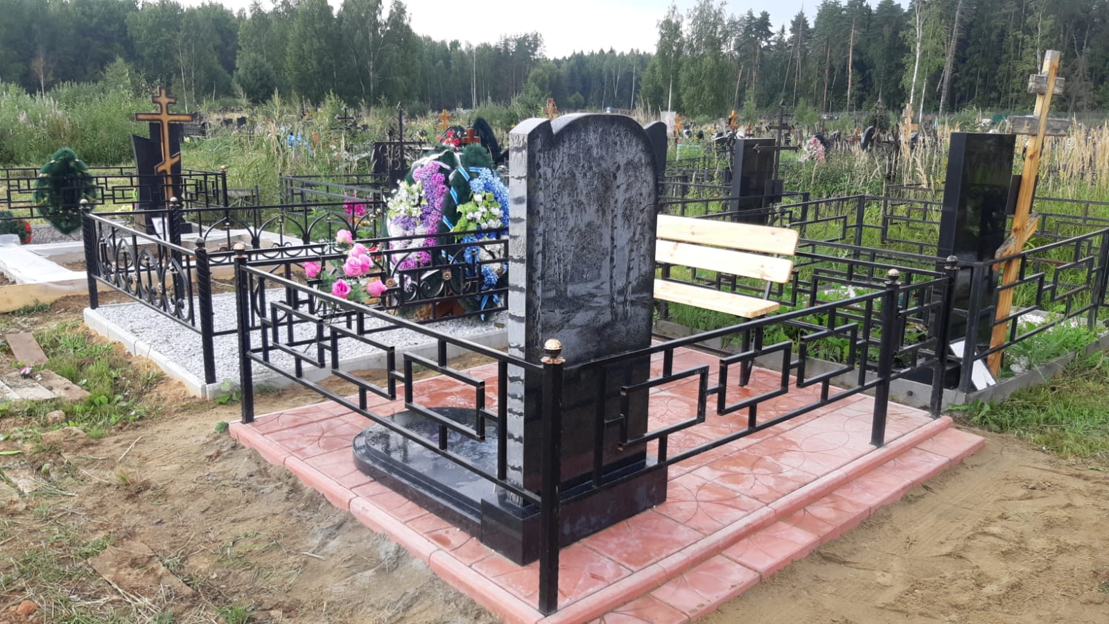 Ограда на могилу недорогая 30007