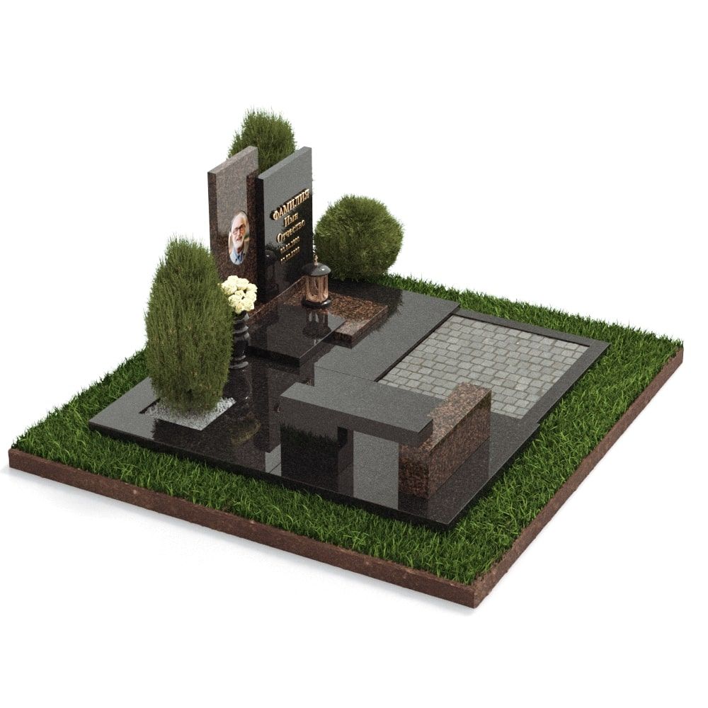 Комплекс со скамейкой на могилу 18942