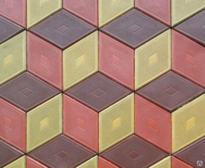 Тротуарная плитка Ромб на могилу 60019