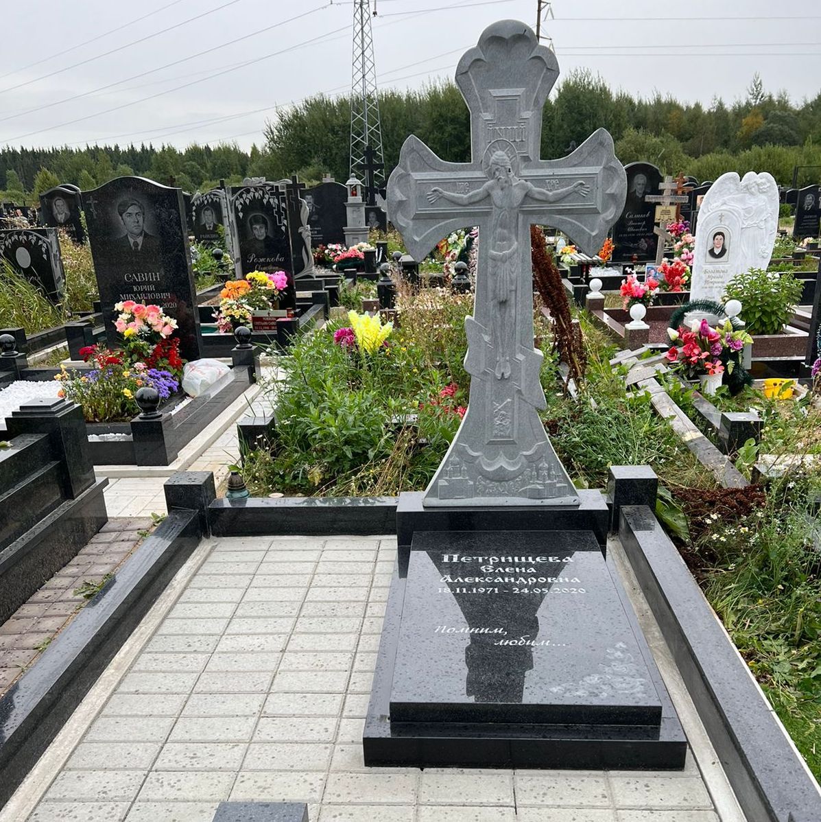 Брусчатка тротуарная для укладки на могилу 60003