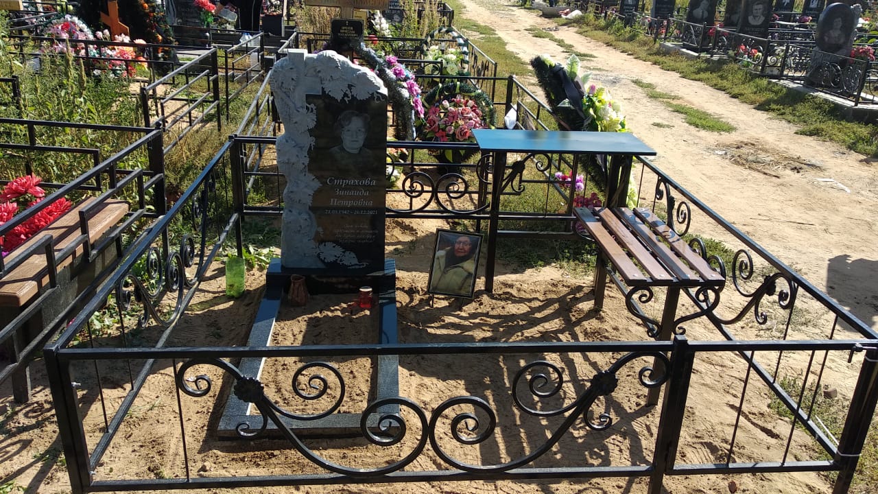 Столик на кладбище металлический 50012