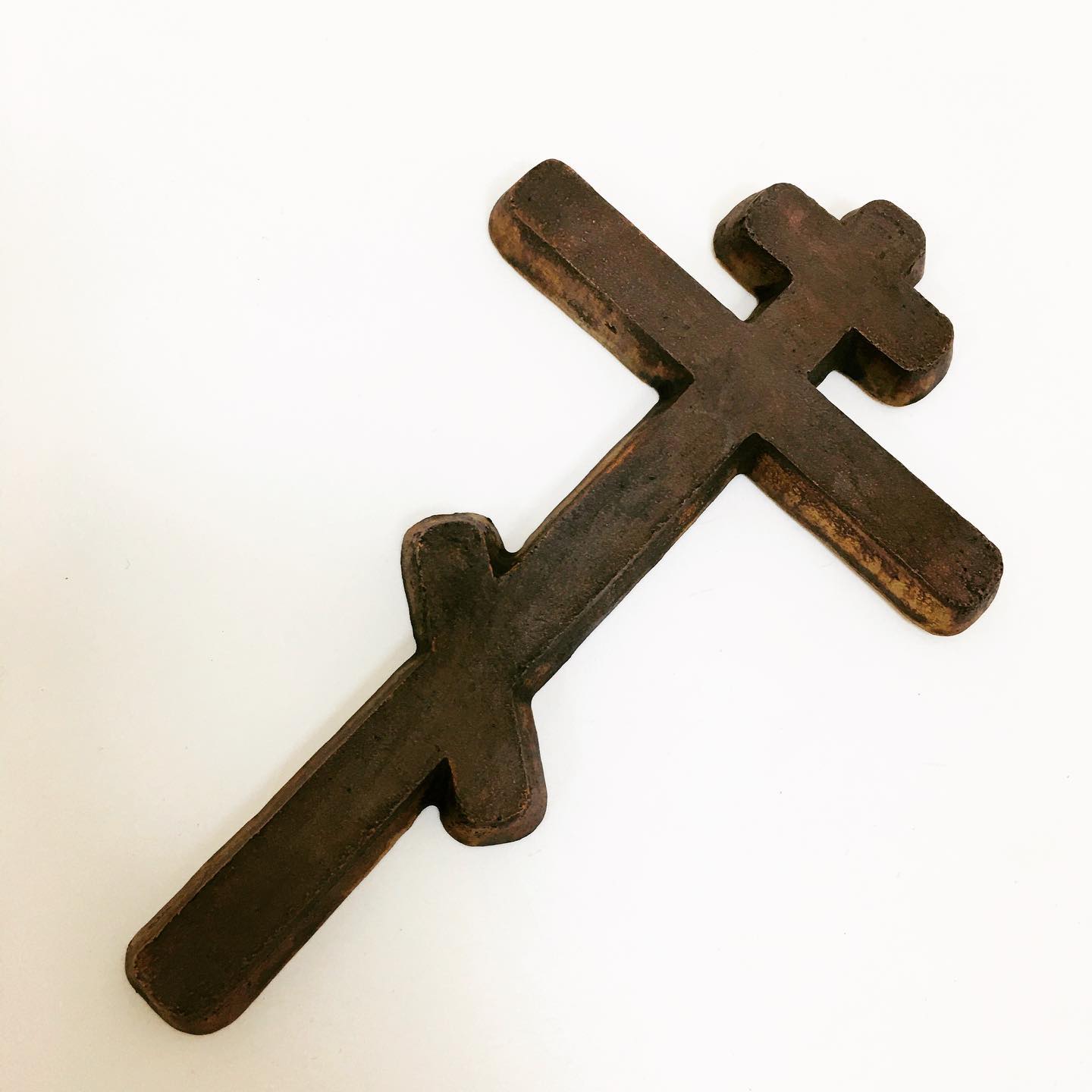 Крест из литьевой бронзы на памятник 83106