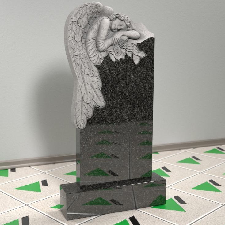 Памятник ангел с розами 14112