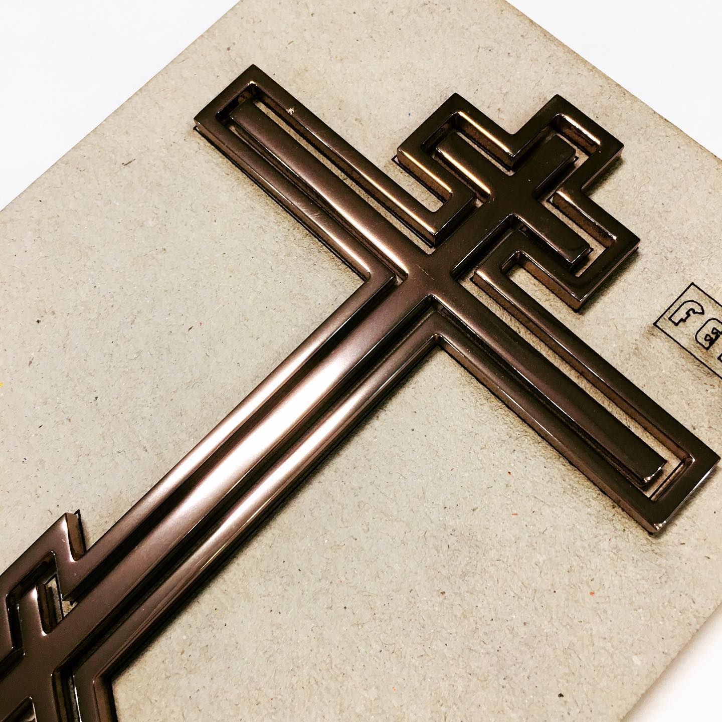 Крест медный на памятник 83111