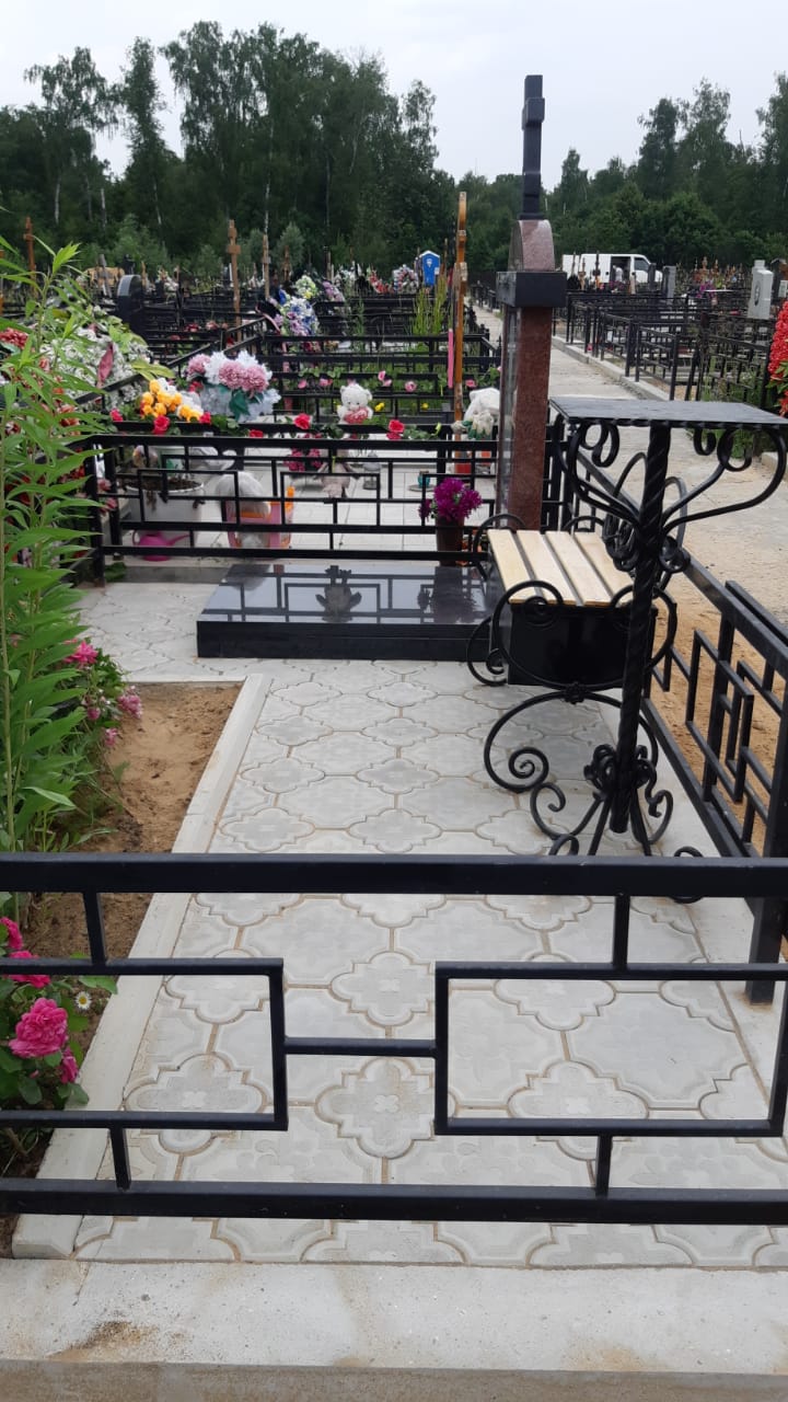 Тротуарная плитка для благоустройства захоронения 60006