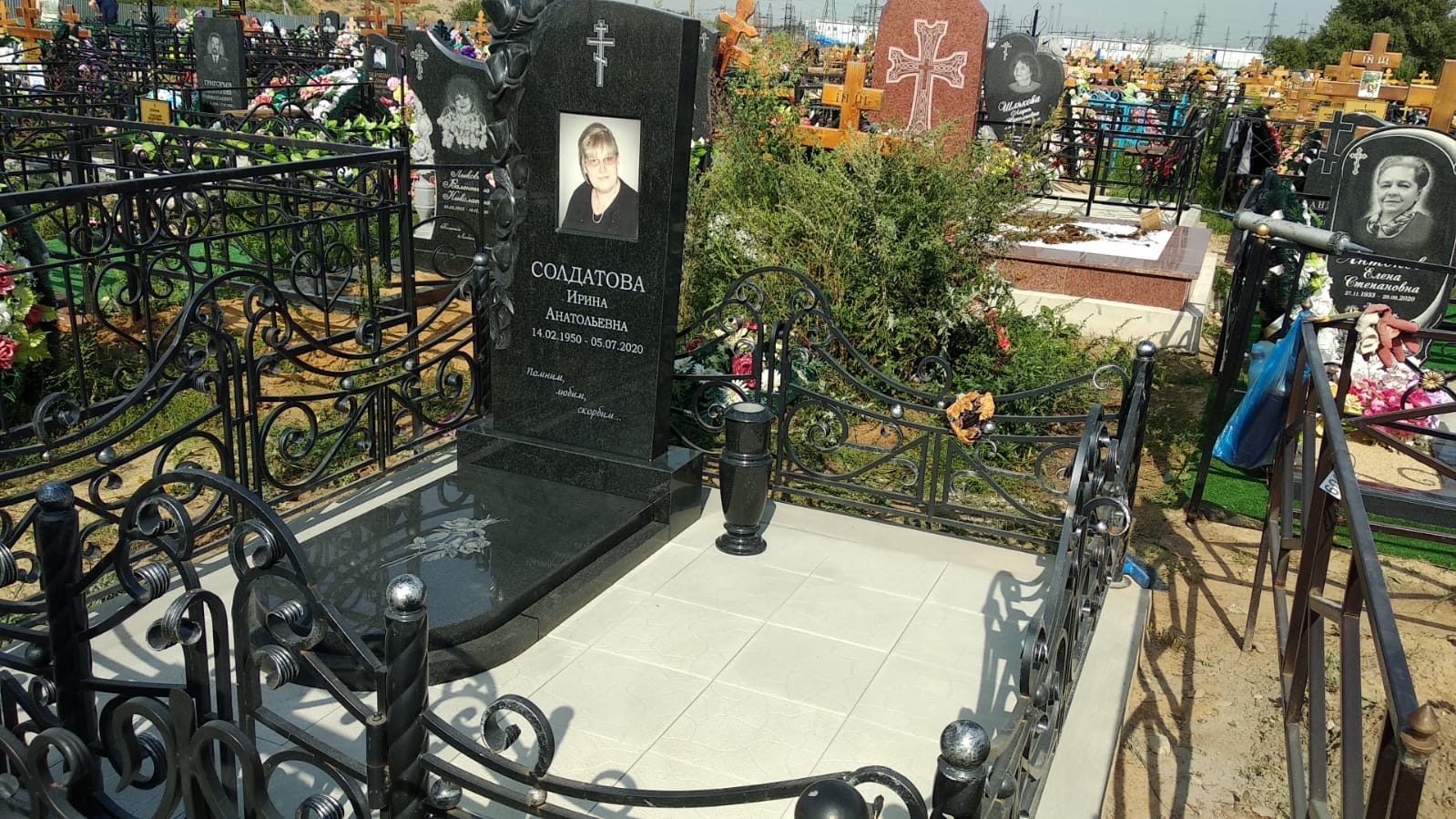 Тротуарная плитка для обустройства могил 60014