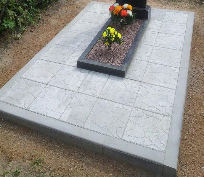 Тротуарная плитка для обустройства могил 60014