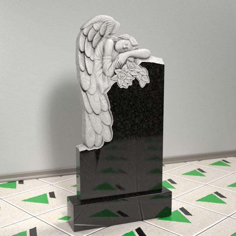 Памятник ангел с розами 14113