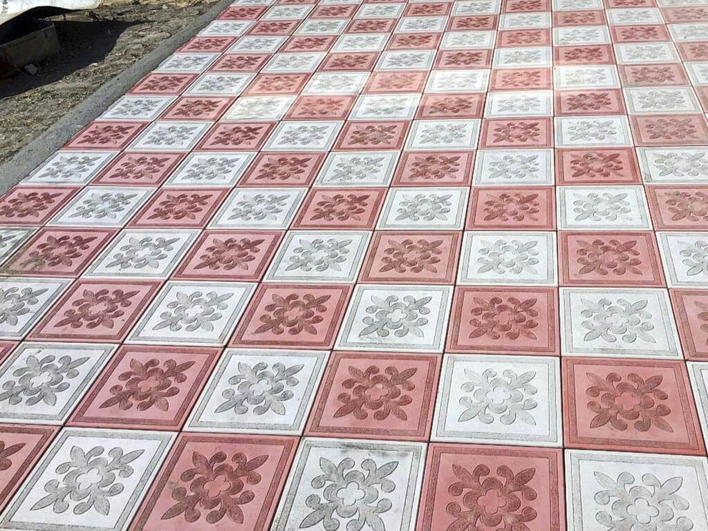 Тротуарная плитка клевер на могилу 60017