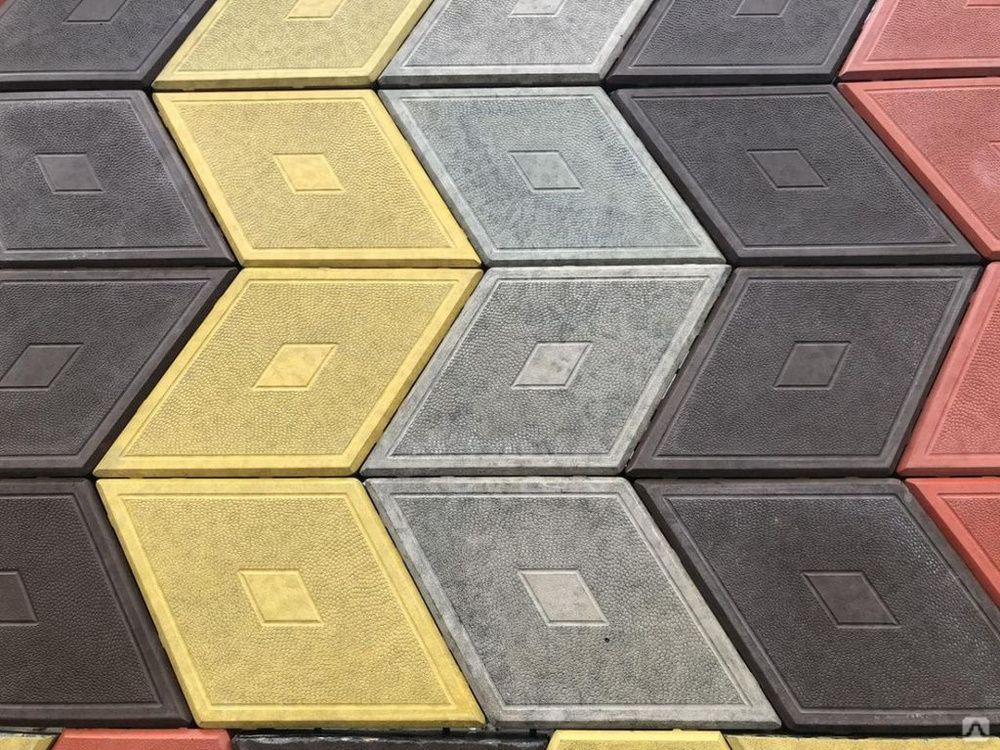 Тротуарная плитка Ромб на могилу 60019