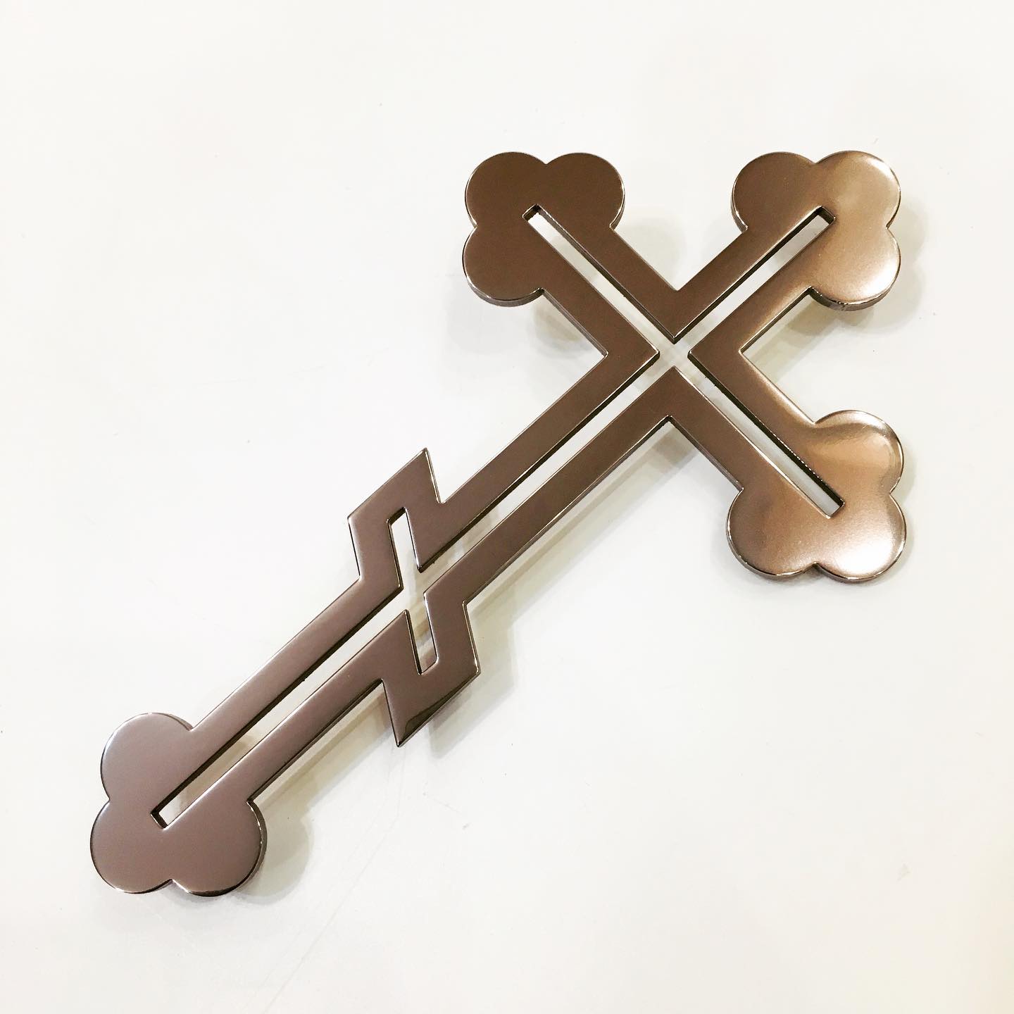 Шестиконечный крест из нержавеющей стали 82199