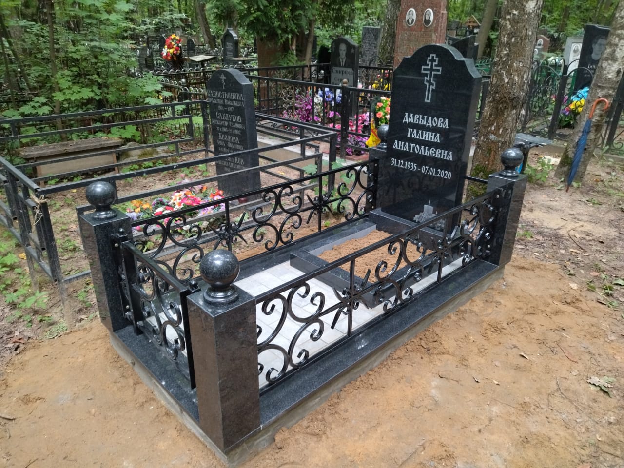 Надгробное ограждение простое 31012